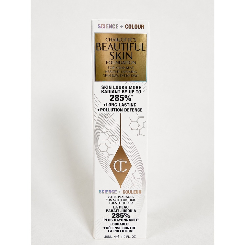 Charlotte Tilbury Foundation Beautiful Skin 6 Neutral Medium Coverage 1 oz New
